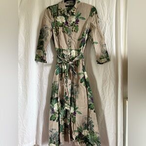 Zara Striped Floral Blouse